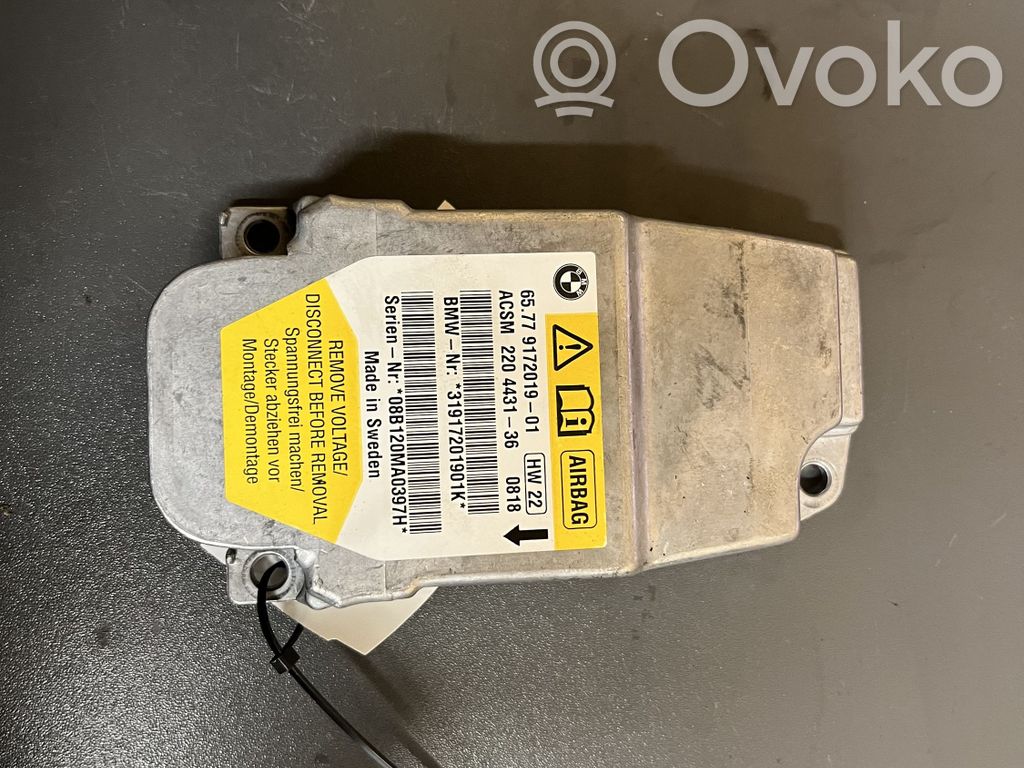 Module de contrôle airbag   917201901,31917201901K