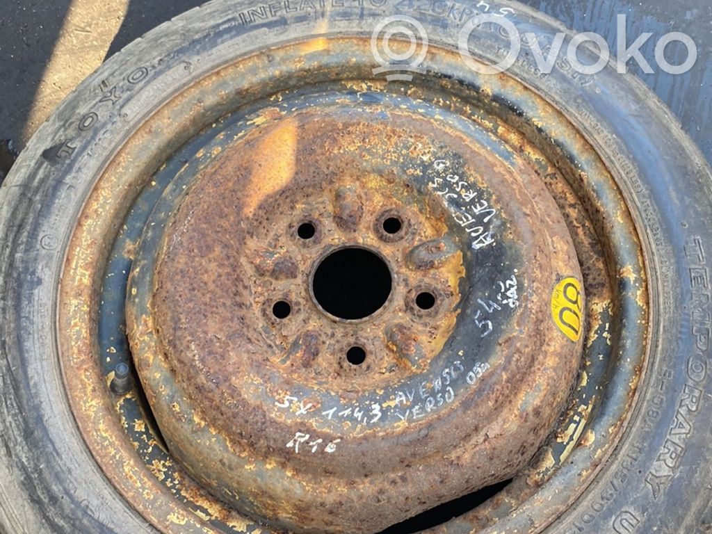 Toyota Avensis Verso R16 spare wheel 