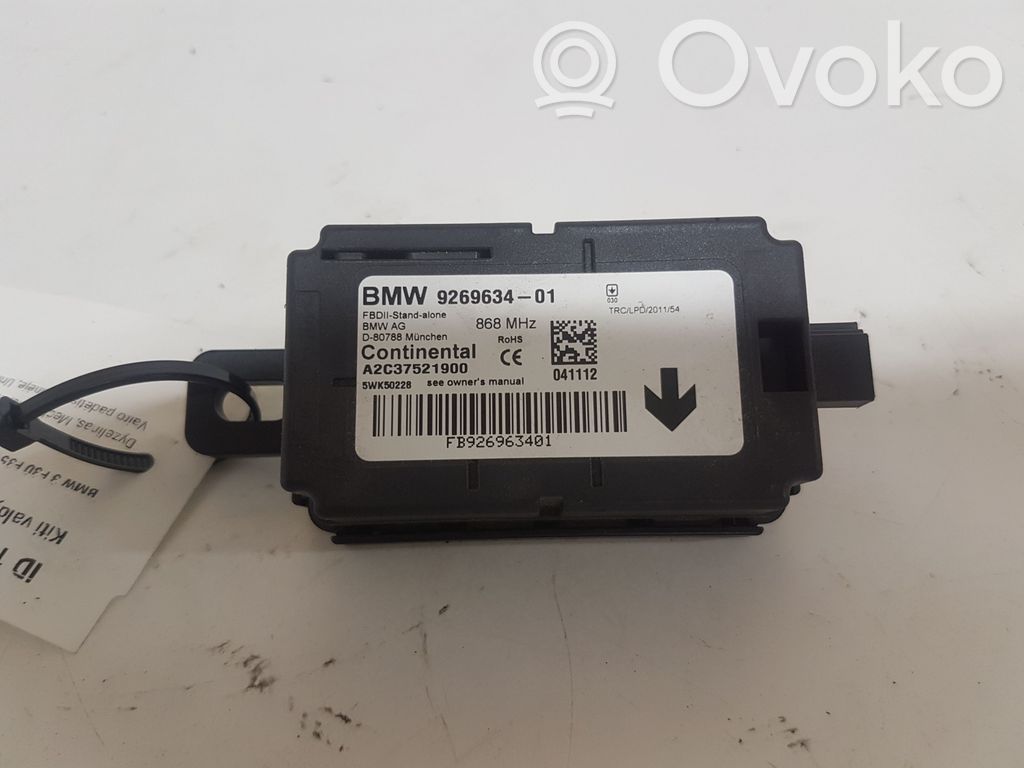 BMW 3 F30 F35 F31 Inne komputery / moduły / sterowniki 
