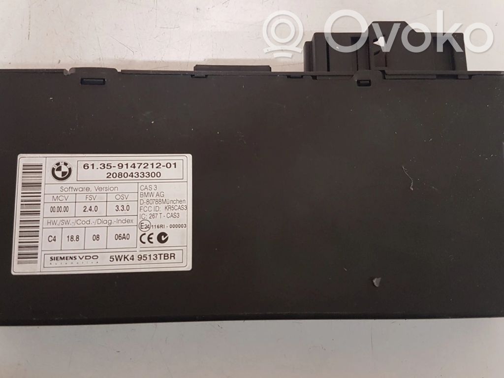 BMW 1 E82 E88 CAS control unit/module 