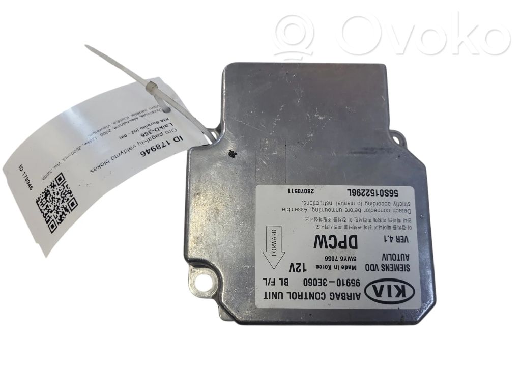Airbag control unit/module   959103E060,28070511