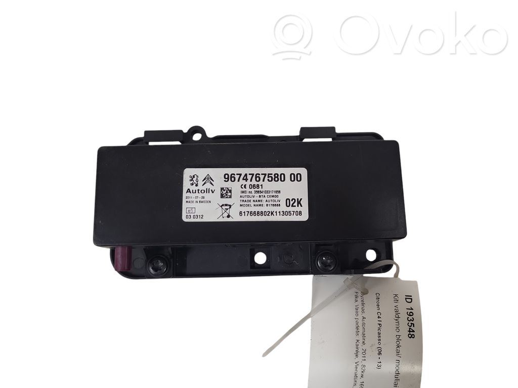 Citroen C4 I Picasso Autres unités de commande / modules 