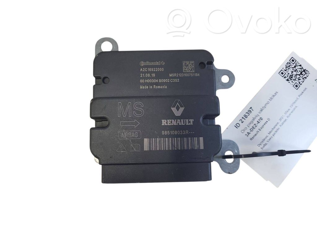 Unitate/modul de comandă airbaguri   985109033R,A2C16922000