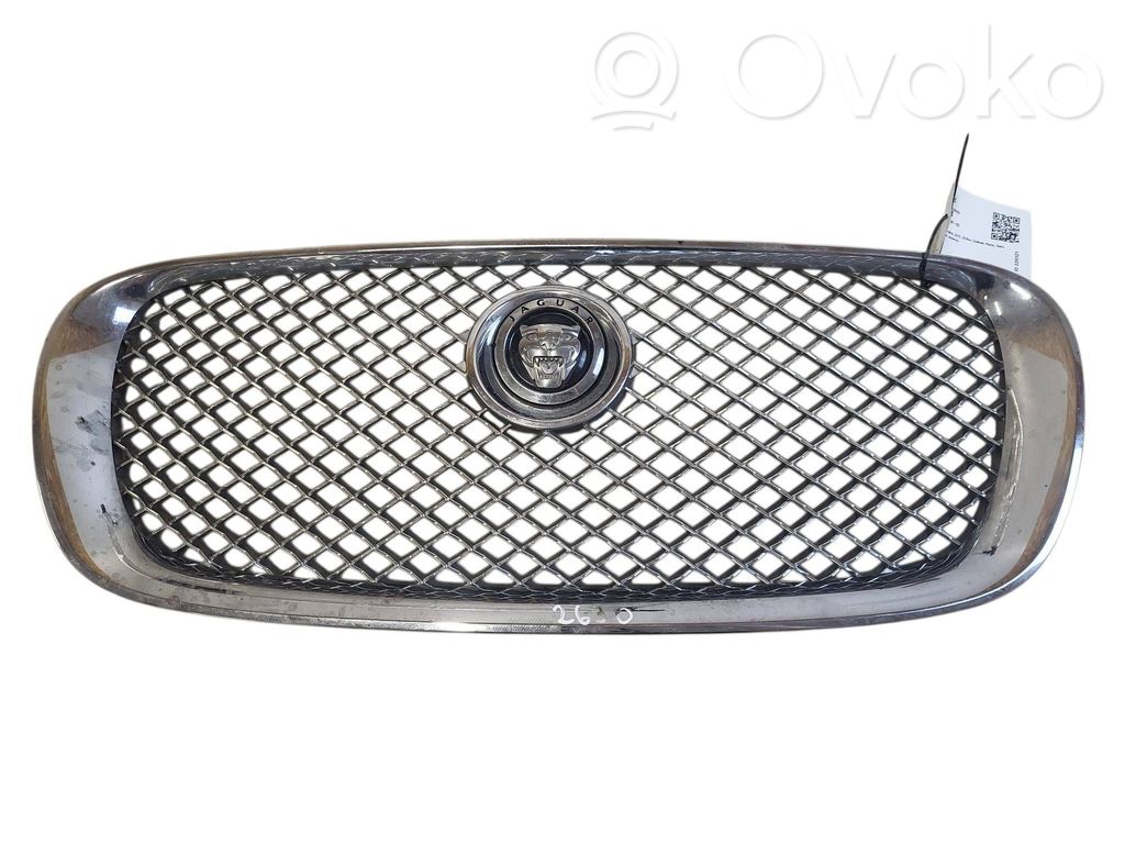 Jaguar XF X250 Maskownica / Grill / Atrapa górna chłodnicy 