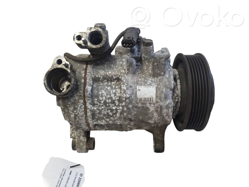 BMW 1 F20 F21 Klimakompressor Pumpe 