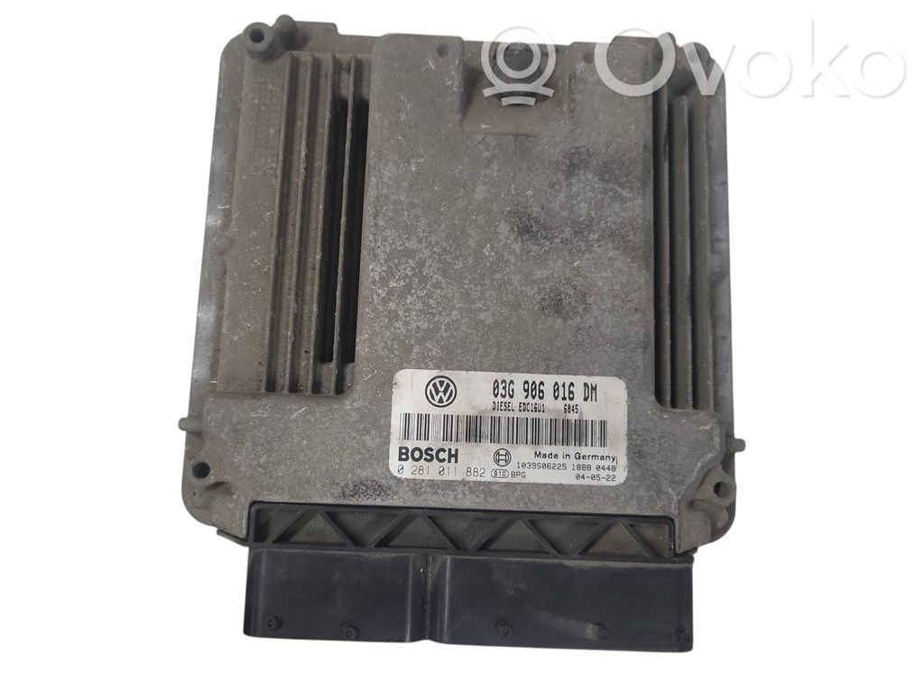 Engine control unit/module   03G906016DM,1039S06225,0281011882