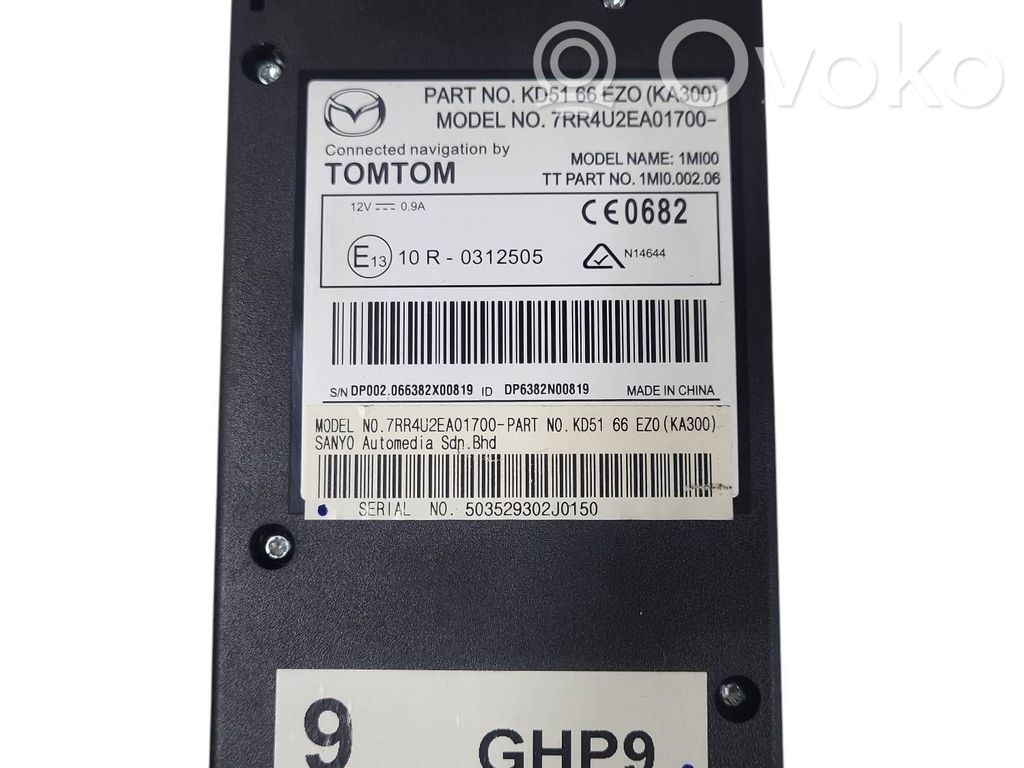 Unité / module navigation GPS   7RR4U2EA01700,066382X00819,DP6382N00819,10R0312505,503529302J0150,7R4U2EA01700A