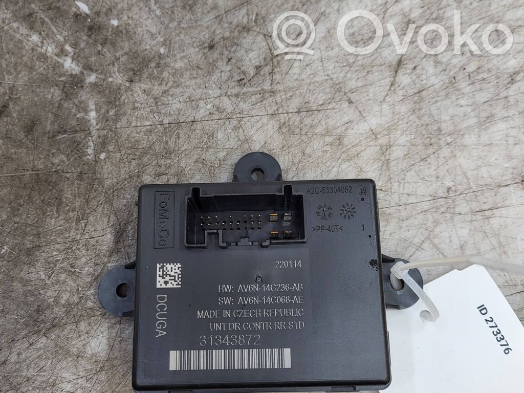 Unité de commande module de porte   AV6N14C236AB,AV6N14C068AE,31343872