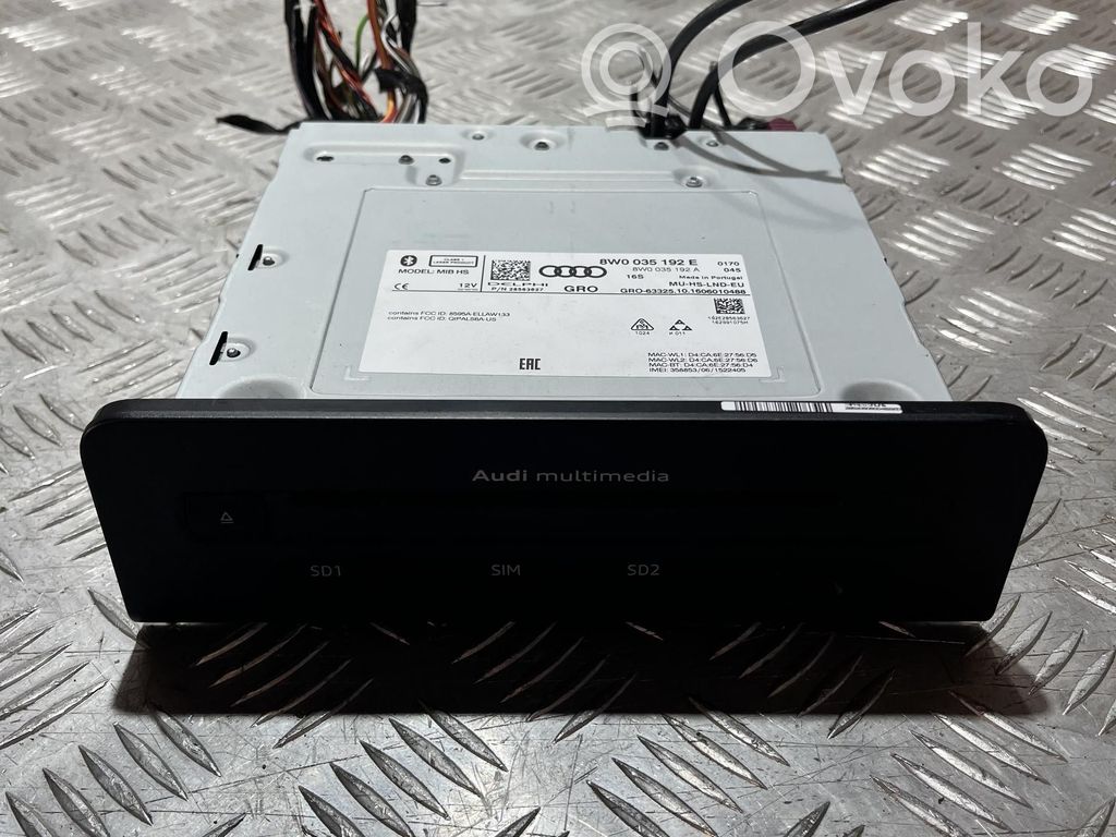 Audi A4 S4 B9 Ignition key card reader 
