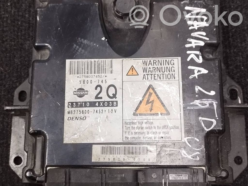 Nissan Navara Engine control unit/module 