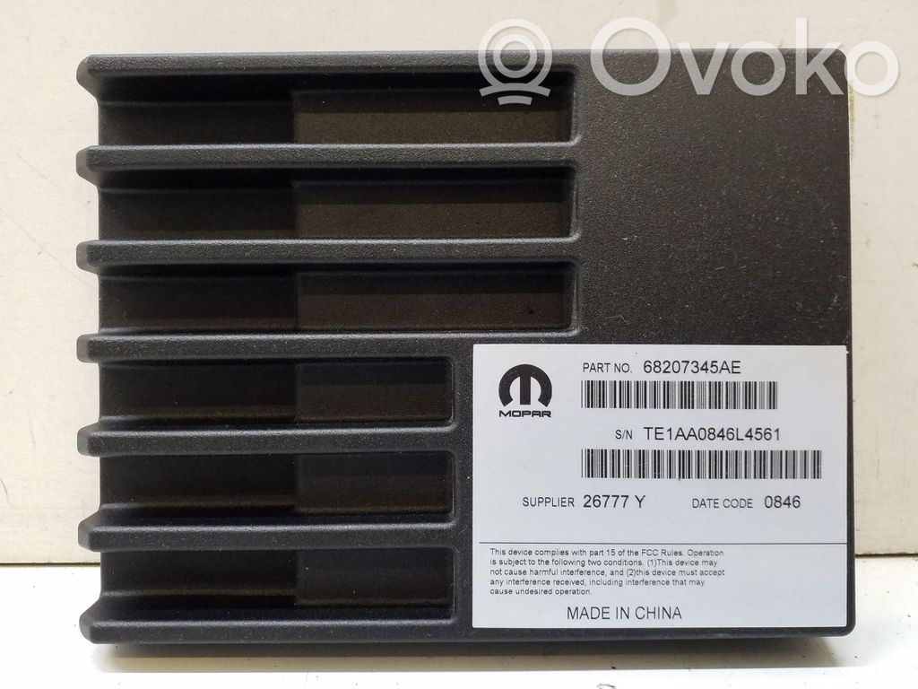 Chrysler Pacifica Sound amplifier 