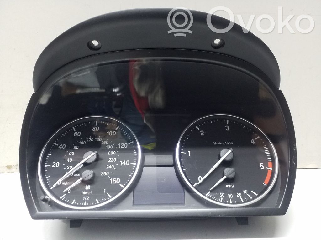 BMW 3 E90 E91 Spidometrs (instrumentu panelī) 