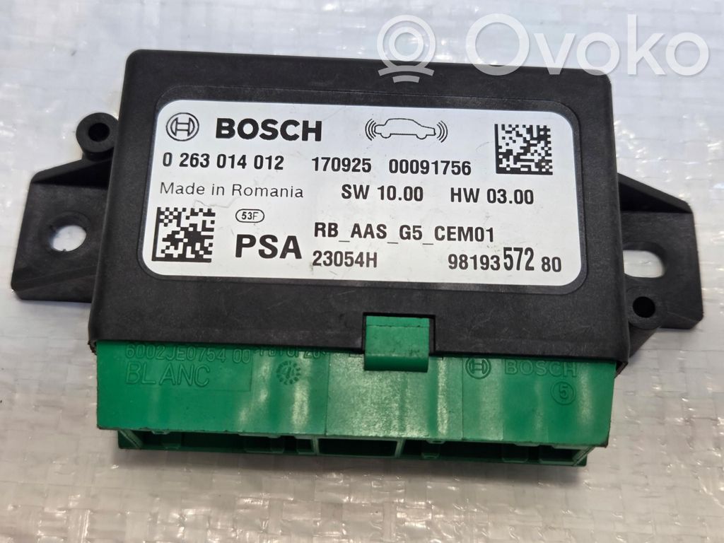 Opel Crossland X Parking PDC sensor 