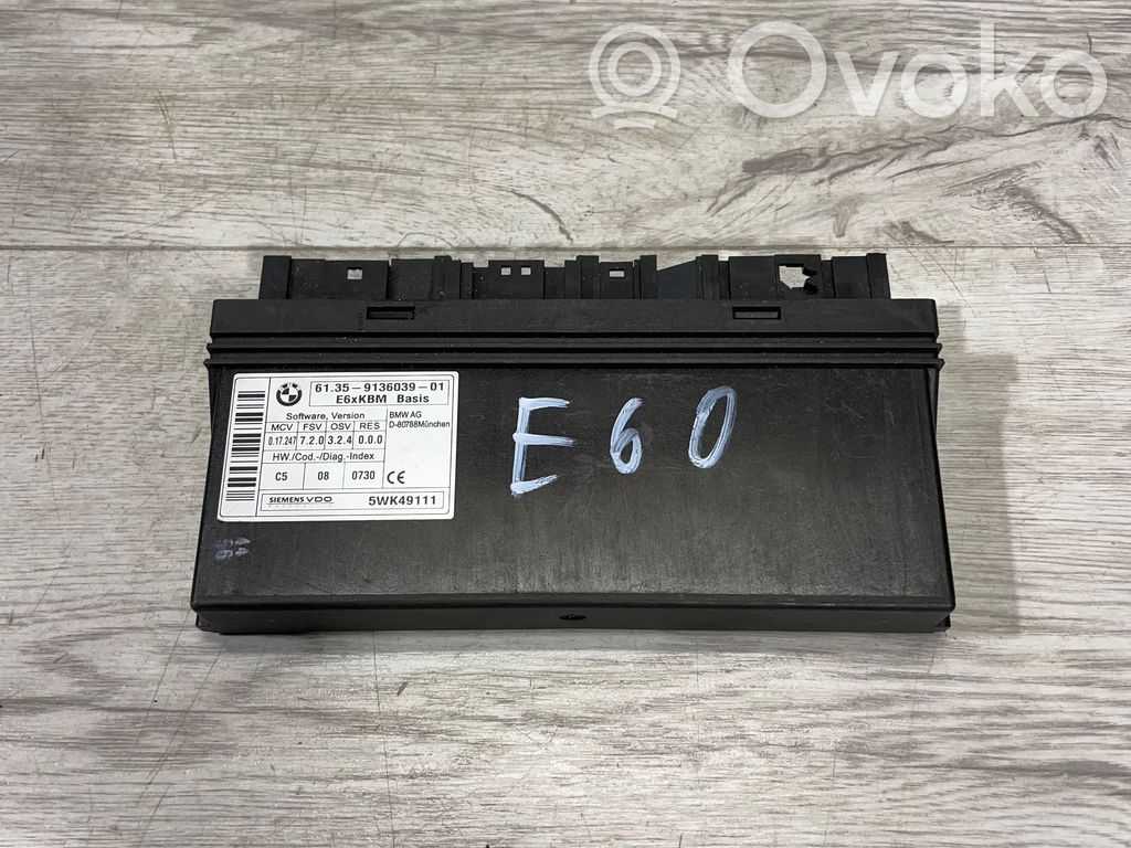 BMW 5 E60 E61 Komforto modulis 