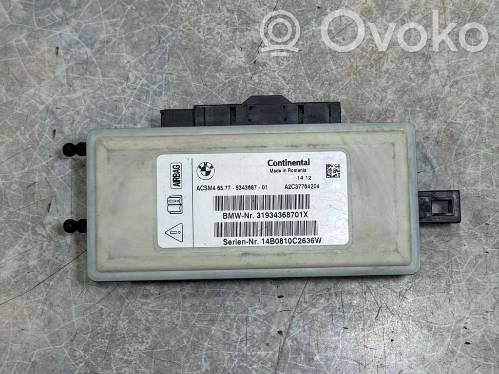 BMW 5 F10 F11 Sterownik / Moduł Airbag 