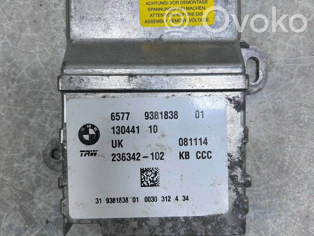 BMW i3 Airbag control unit/module 