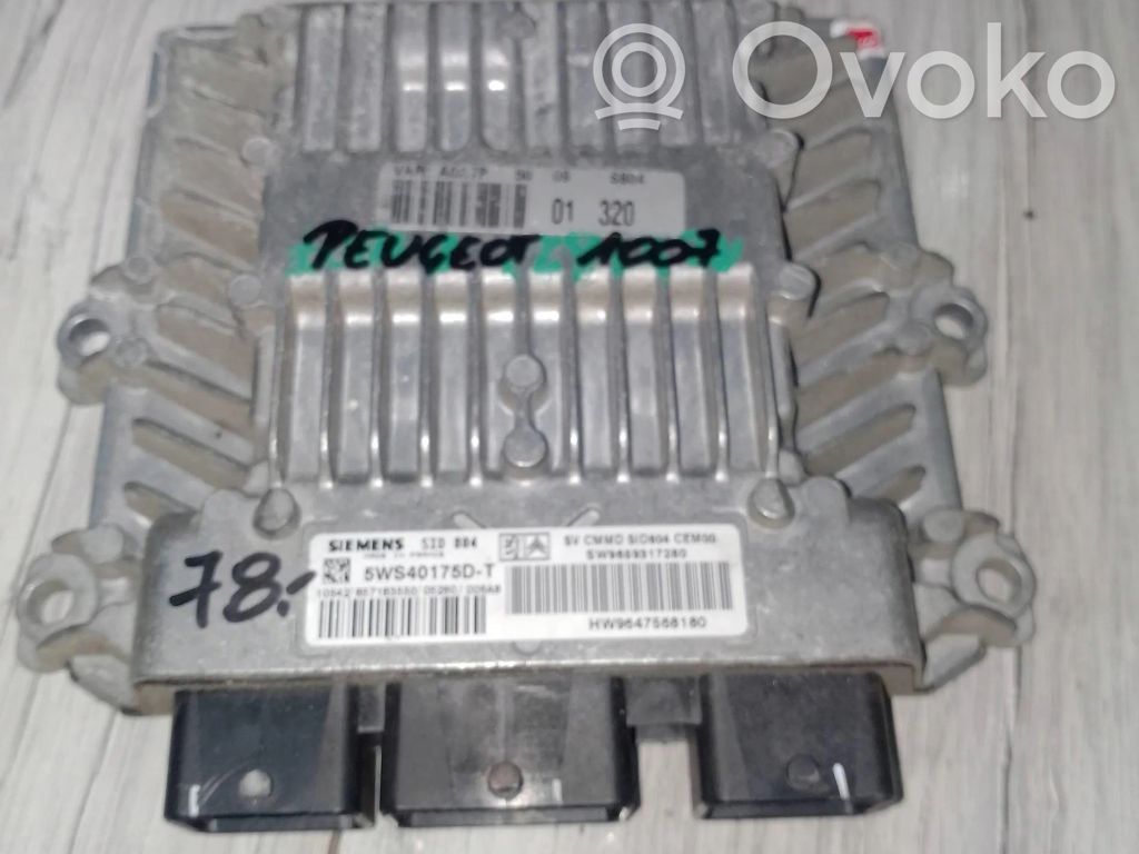 Peugeot 1007 Engine control unit/module ECU 