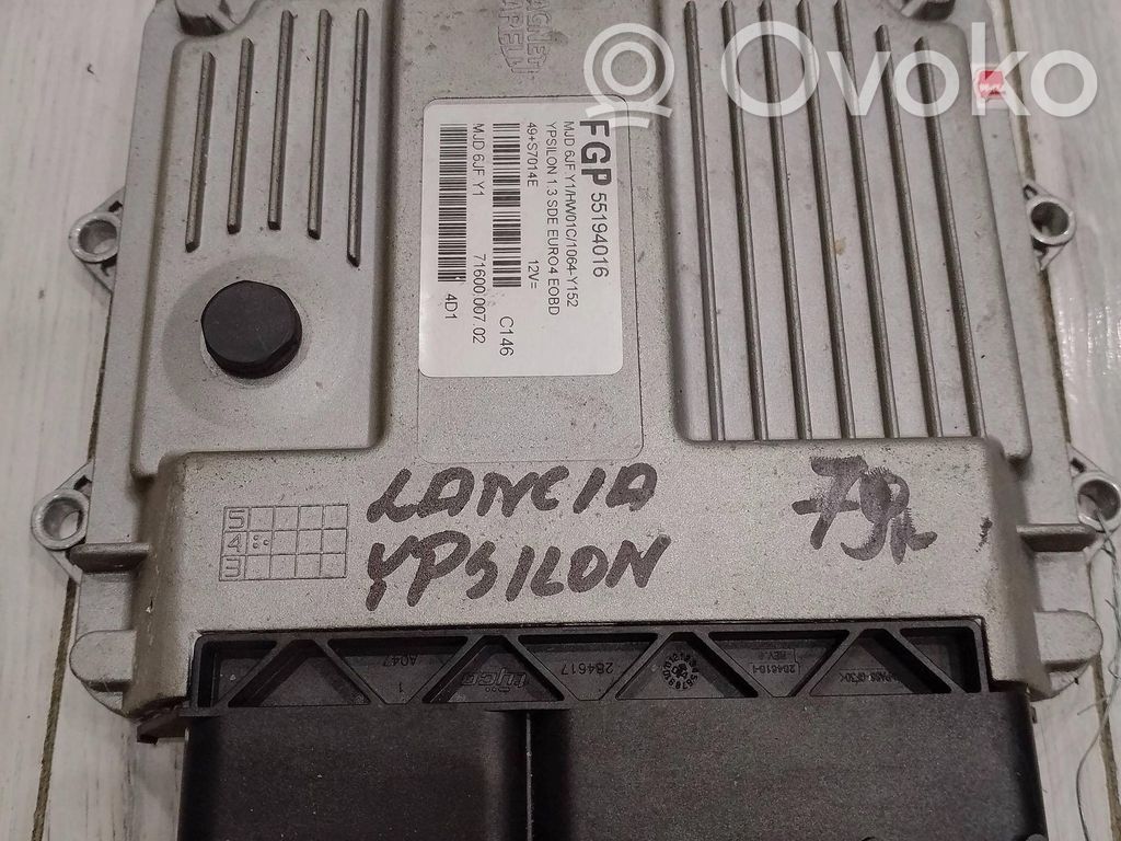 Lancia Ypsilon Engine control unit/module ECU 