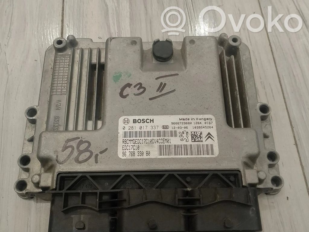 Citroen C3 Engine control unit/module ECU 