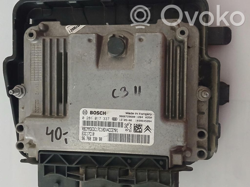 Engine control unit/module ECU   9676833080