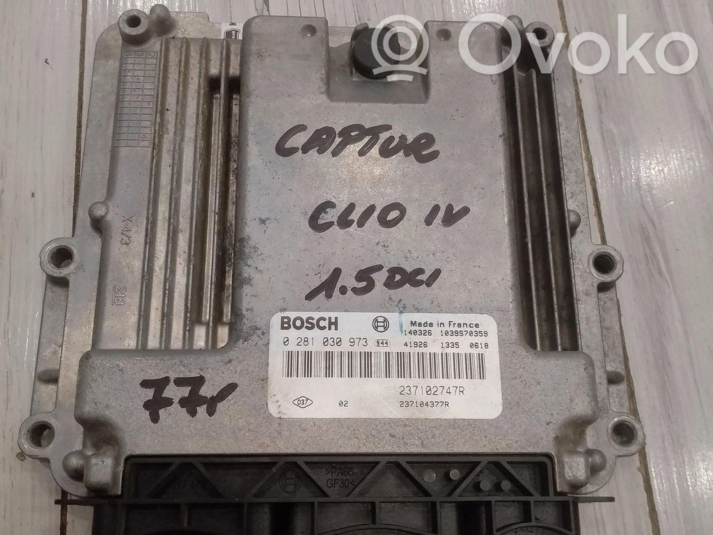 Renault Clio IV Engine control unit/module ECU 