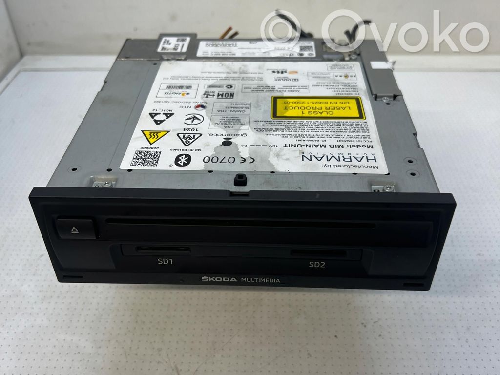 Skoda Octavia Mk3 (5E) CD/DVD player unitate navigație 