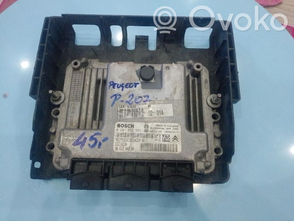 Peugeot 207 Engine control unit/module ECU 