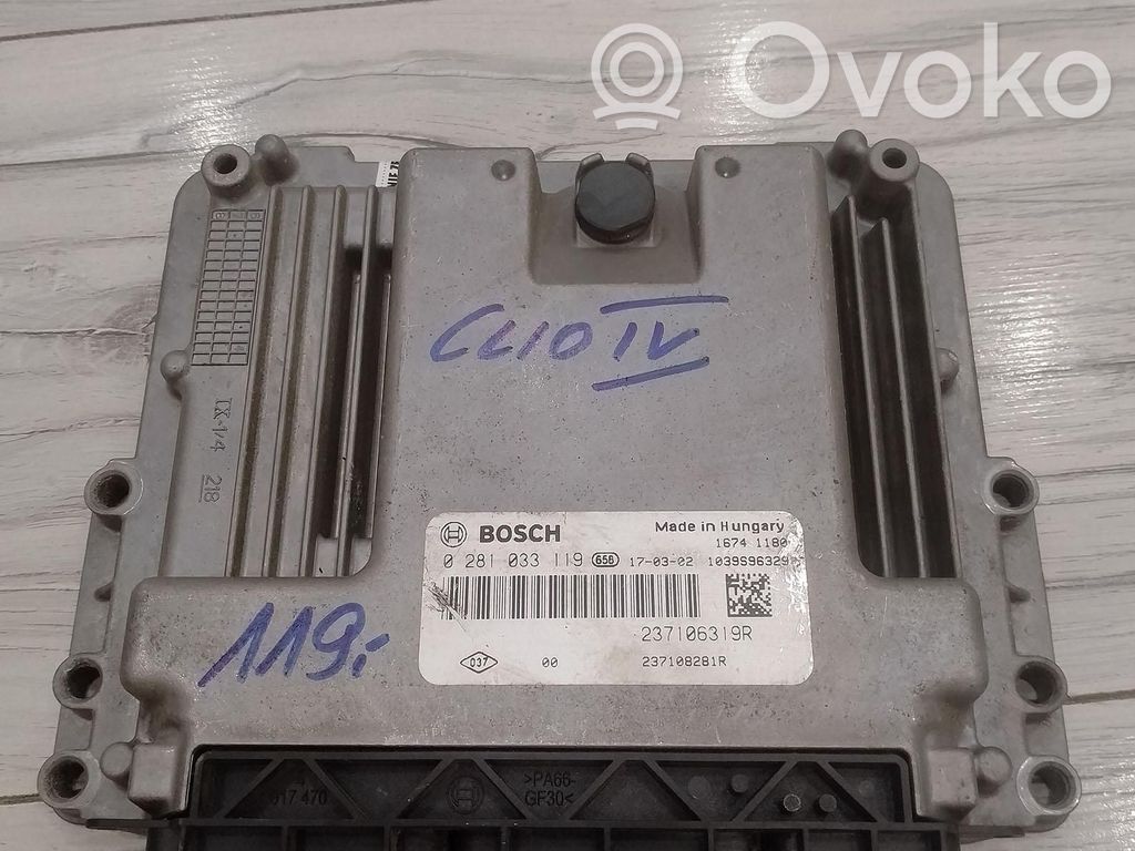 Renault Clio IV Engine control unit/module ECU 