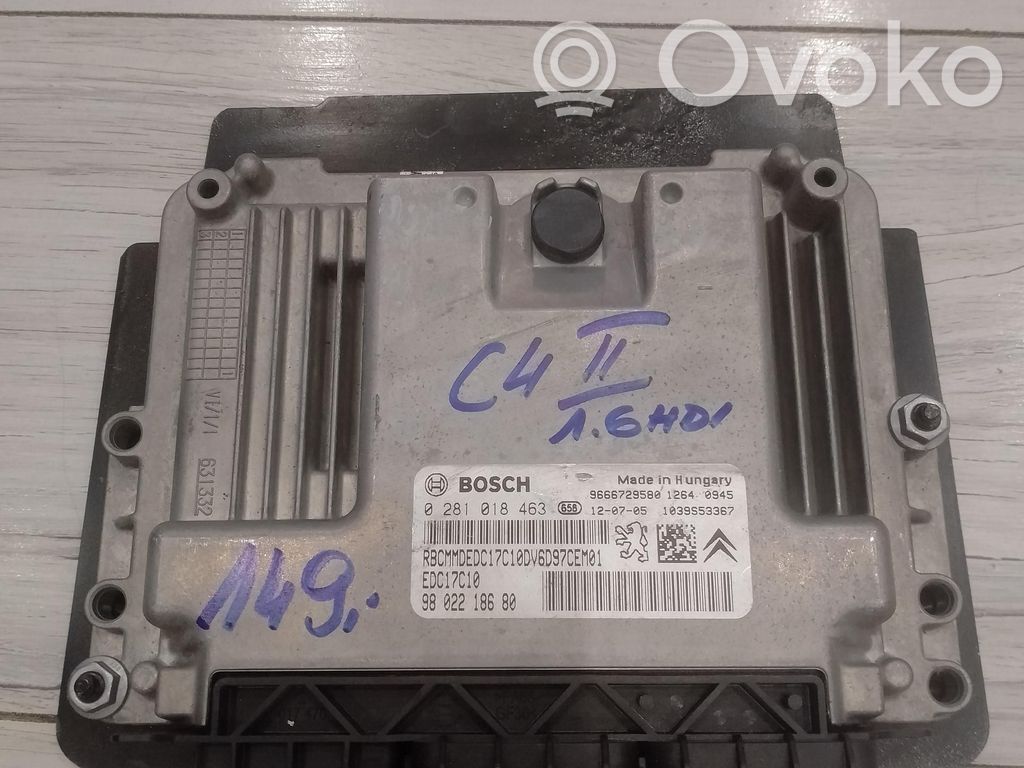 Citroen C4 Grand Picasso Komputer / Sterownik ECU silnika 
