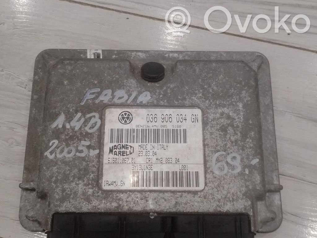 Skoda Fabia Mk1 (6Y) Engine control unit/module ECU 