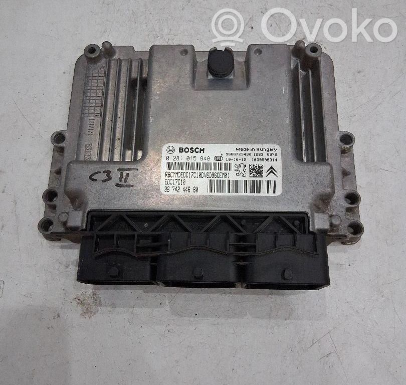 Citroen C3 Aircross Motora vadības bloka ECU 