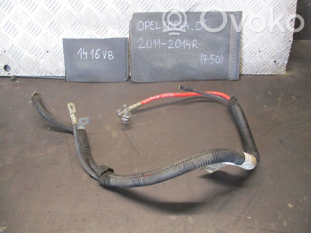 Opel Corsa D Cable positivo (batería) 