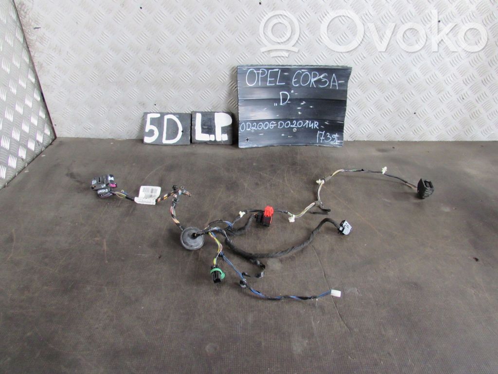 Opel Corsa D Cableado de puerta delantera 