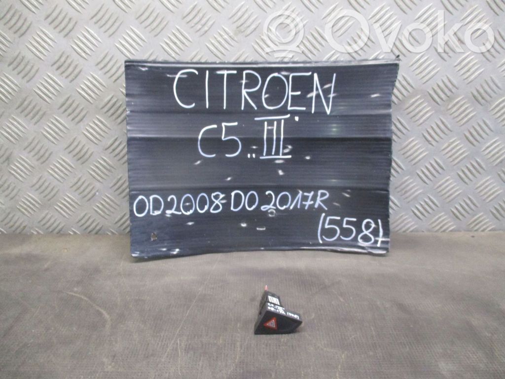 Citroen C5 Hazard light switch 