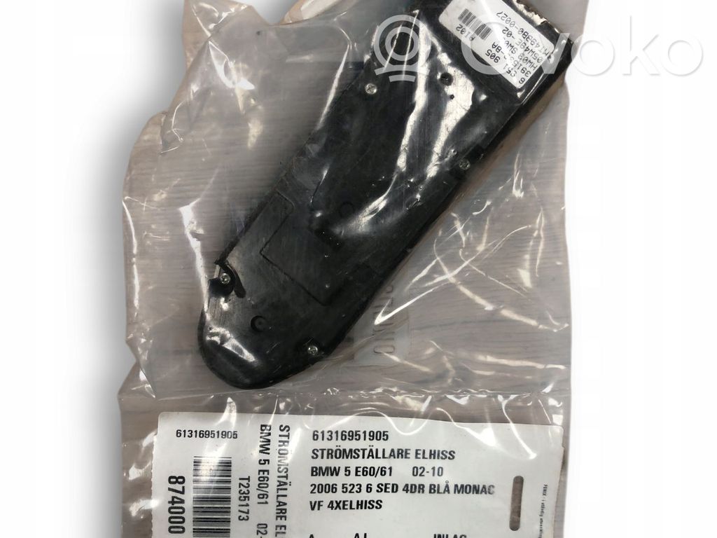 Electric window control switch   6951905,61316943242,6951905