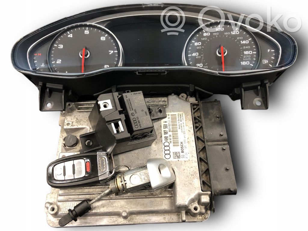 Audi A8 S8 D4 4H Komputer / Sterownik ECU i komplet kluczy 