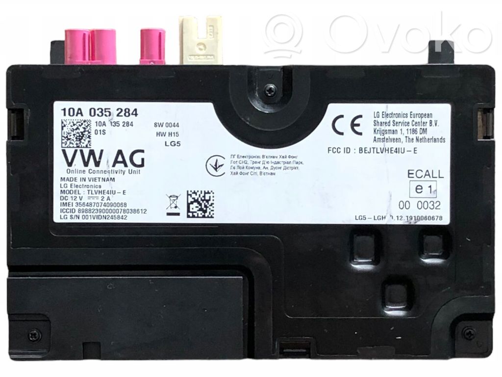 Bluetoothin ohjainlaite/moduuli   10A035284,10A035284B