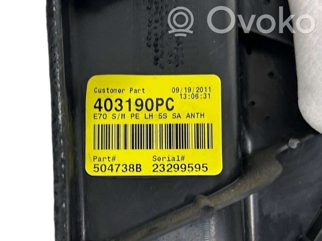 BMW X5 E70 Trunk/boot side trim panel 