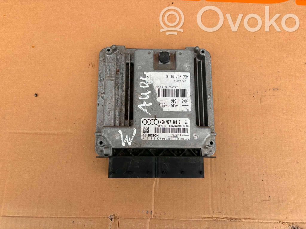 Unidad de control/módulo del motor   4G0907401Q,4G0907401,0281019920