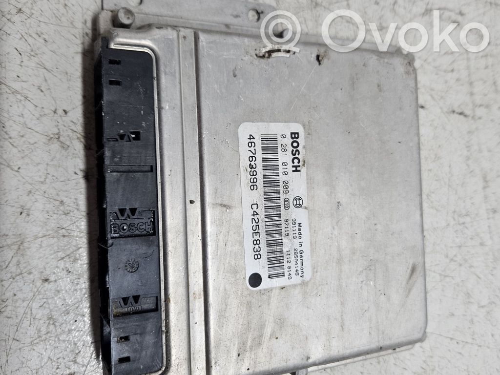 Engine control unit/module   0281010009,46763996,C425E838,11120149,28SA4146