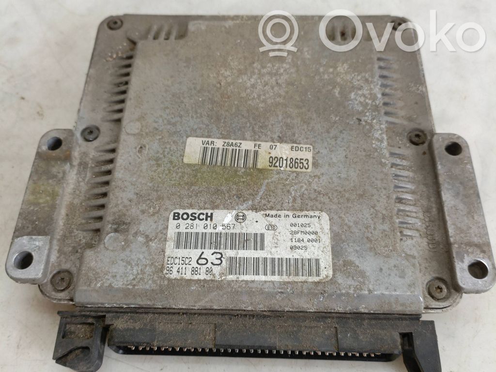 Peugeot 607 Engine control unit/module 