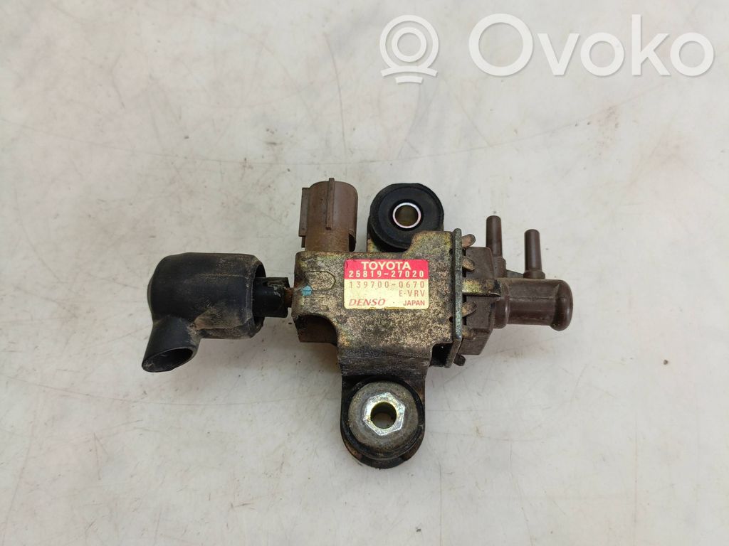 Toyota Corolla Verso E121 Electroválvula del turbo 