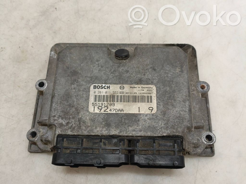 Fiat Stilo Engine control unit/module 