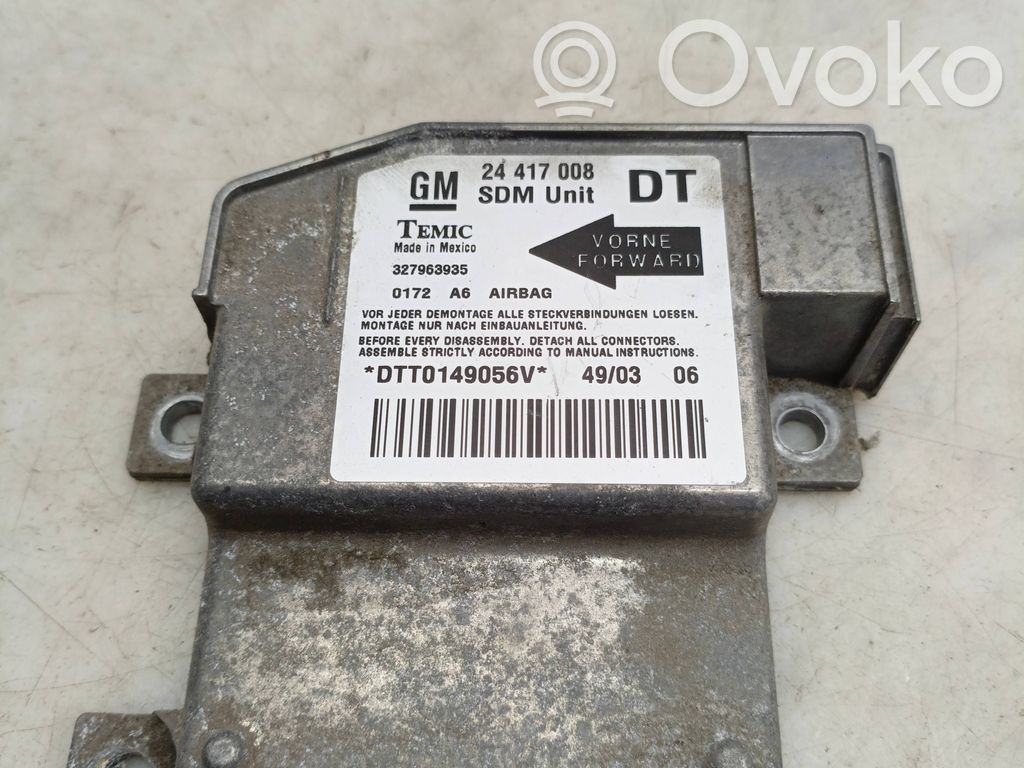 Opel Combo C Airbag control unit/module 