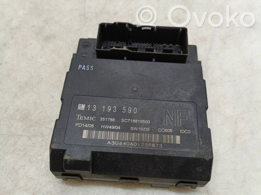Opel Vectra C Comfort/convenience module 