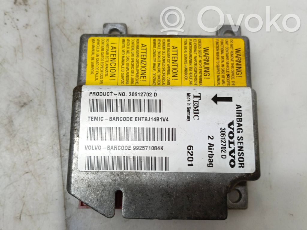 Volvo S40, V40 Airbag control unit/module 