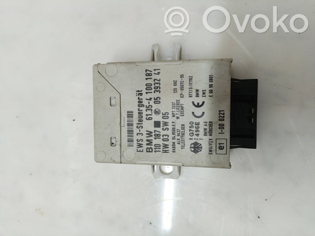 Immobilizer control unit/module   61354100187,05393241,110187