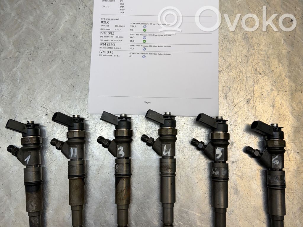 BMW 5 E60 E61 Fuel injectors set 