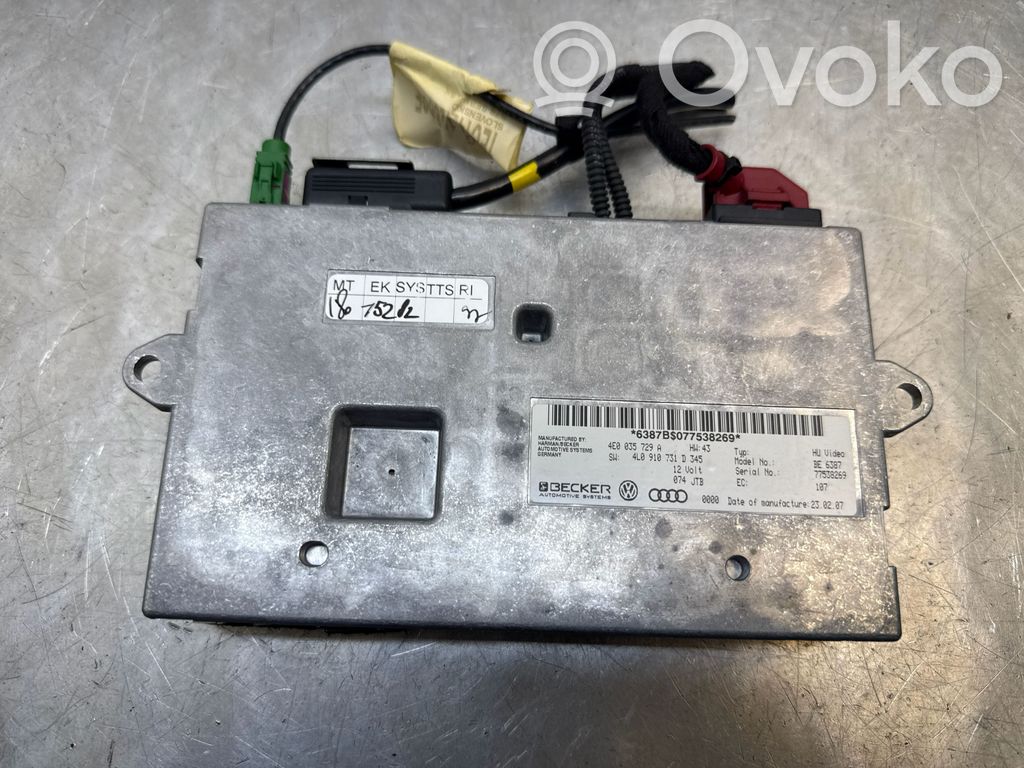 MMI control unit   4E0035729A,4L09107231D