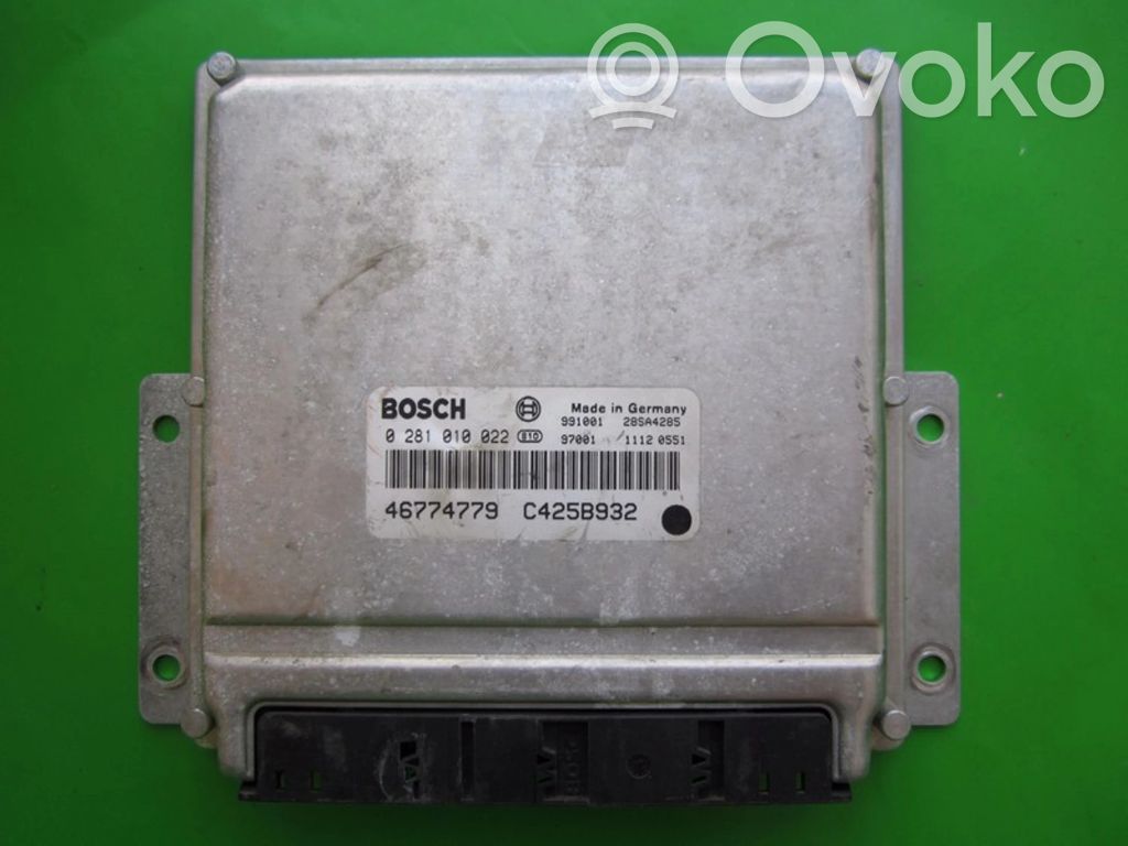 Engine control unit/module ECU   46774779,0281010022